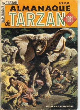 HQ* - TARZAN - Almanaque - Ebal - 1961 - Uma Capa Primorosa desenhada por George Wilson