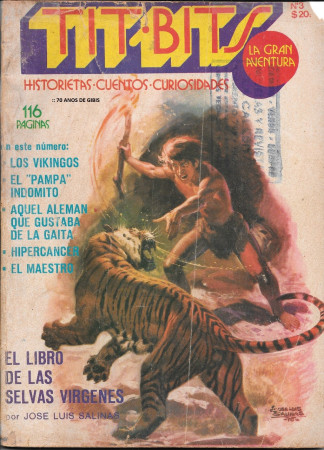 HQ* - TIT-BITS - No.3 - Argentina - Presumida agosto 1975 - El Libro de las Selvas Virgenes - de José Luís Salinas
