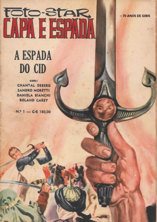 RF* - FOTO STAR CAPA E ESPADA - Ediex - nº 01 - 1964 - c/Chantal Deberg -