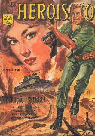 RF* - FOTO HEROISMO - Ediex - nº 15 - 1965 - c/Cornel Wilde e Karl Malden - "Um Segredo em cada Sombra" 