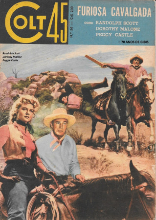 RF* - COLT 45 - Ediex - nº 36 - 1965 - c/Randolph Scott e Dorothy Malone - 