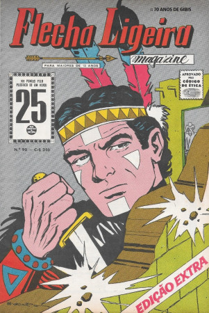 HQ* - FLECHA LIGEIRA - RGE - nº 90 - 1965 - O grande "índio-branco"